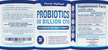 Purely Optimal Probiotics 60 Billion CFU - supplement