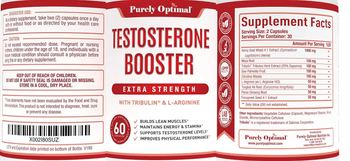 Purely Optimal Testosterone Booster Extra Strength - supplement
