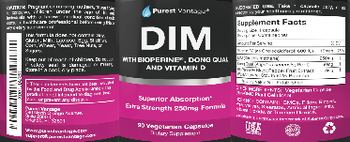 Purest Vantage DIM - supplement