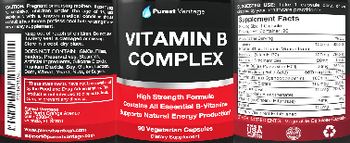 Purest Vantage Vitamin B Complex - supplement