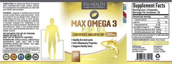 PurHEALTH Max Omega 3 Fish Oil - supplement