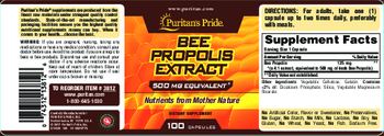 Puritan's Pride Bee Propolis Extract - supplement