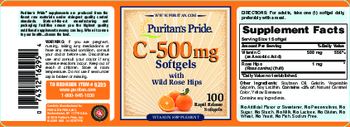Puritan's Pride C-500 mg - vitamin supplement