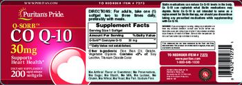 Puritan's Pride Co Q-10 30 mg - supplement