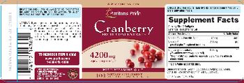 Puritan's Pride Cranberry Fruit Concentrate 4200 mg - supplement