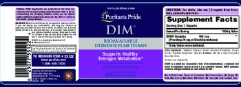 Puritan's Pride DIM - supplement