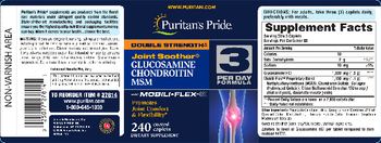 Puritan's Pride Double Strength Joint Soother Glucosamine Chondroitin MSM - supplement