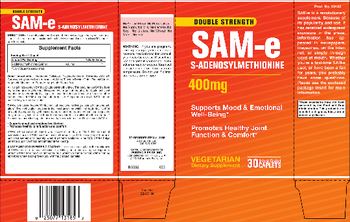 Puritan's Pride Double Strength SAM-e 400 mg - vegetarian supplement