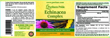 Puritan's Pride Echinacea Complex - herbal supplement