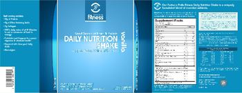 Puritan's Pride Fitness Daily Nutrition Shake Vanilla - supplement