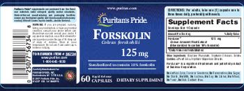 Puritan's Pride Forskolin 125 mg - supplement