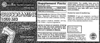 Puritan's Pride Glucosamine 1500 mg - supplement
