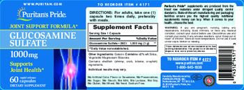 Puritan's Pride Glucosamine Sulfate 1000 mg - supplement
