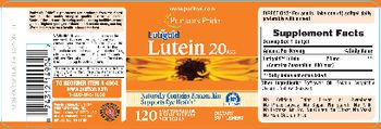 Puritan's Pride Lutein 20 mg - supplement