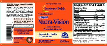 Puritan's Pride Lutigold Nutra-Vision - supplement