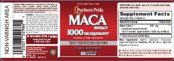 Puritan's Pride Maca Extract - herbal supplement