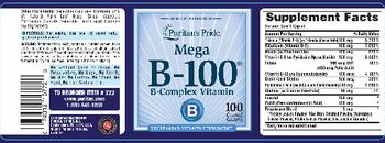 Puritan's Pride Mega B-100 - vegetarian vitamin supplement