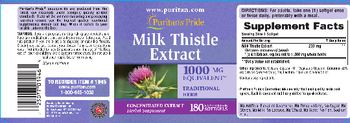 Puritan's Pride Milk Thistle Extract 1000 mg - herbal supplement