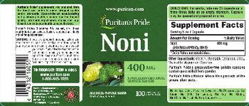 Puritan's Pride Noni 400 mg - herbal supplement