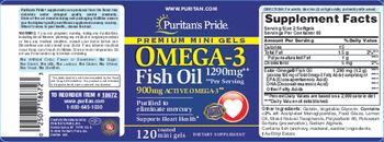 Puritan's Pride Omega-3 Fish Oil 1290 mg - supplement