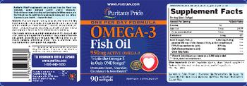 Puritan's Pride Omega-3 Fish Oil - supplement