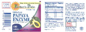 Puritan's Pride Original Papaya Enzyme - supplement