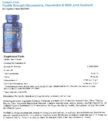 Puritan's Pride Premium Joint Soother Glucosamine Chondrotin MSM - supplement