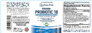 Puritan's Pride Premium Probiotic 10 - supplement