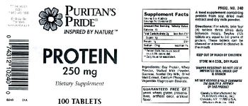 Puritan's Pride Protein - supplement