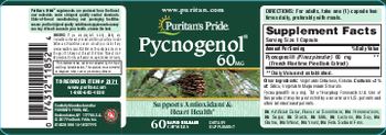 Puritan's Pride Pycnogenol 60 mg - supplement