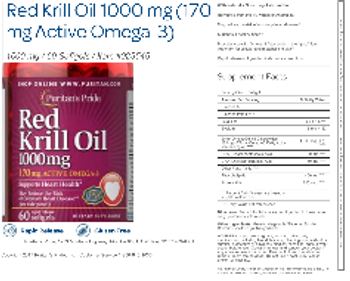 Puritan's Pride Red Krill Oil 1000 mg - supplement