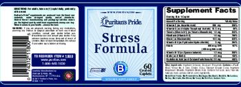 Puritan's Pride Stress Formula - vitamin supplement