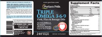 Puritan's Pride Triple Omega 3-6-9 - supplement