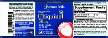 Puritan's Pride Ubiquinol 50 mg - supplement