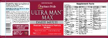 Puritan's Pride Ultra Man Max Daily Multi - supplement