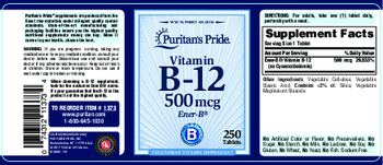 Puritan's Pride Vitamin B-12 500 mcg - vegetarian vitamin supplement