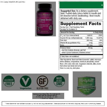 Purity Products B-12 Energy BerryMelt - supplement