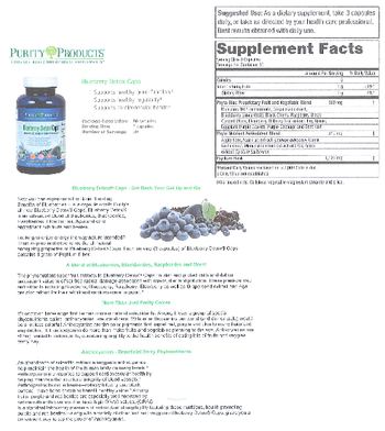 Purity Products Blueberry Detox Caps - supplement