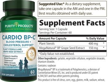 Purity Products Cardio BP-C - supplement