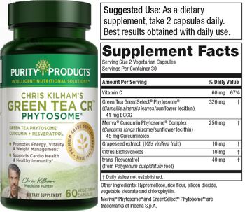 Purity Products Chris Kilham's Green Tea CR Phytosome - supplement
