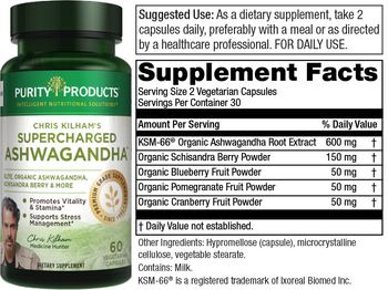 Purity Products Chris Kilham's Supercharged Ashwagandha - supplement