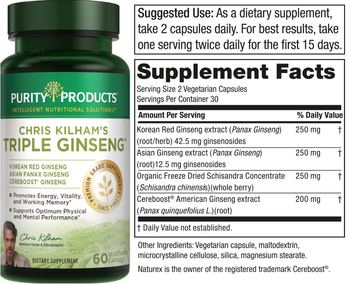 Purity Products Chris Kilham's Triple Ginseng - supplement
