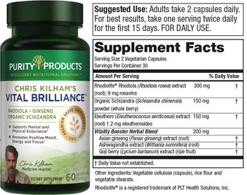 Purity Products Chris Kilham's Vital Brilliance - supplement