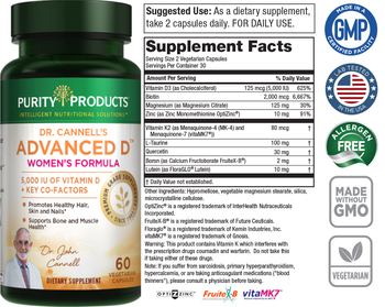 Purity Products Dr. Cannell's Advanced D Women's Formula - supplement