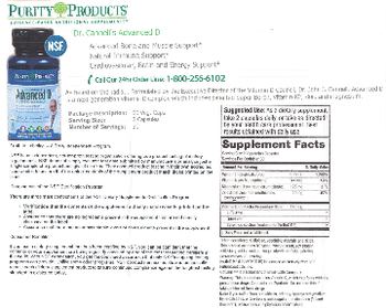 Purity Products Dr. Cannell's Advanced D - supplement