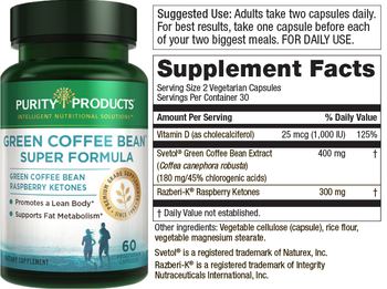 Purity Products Green Coffee Bean Super Formula - supplement
