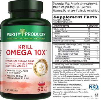 Purity Products Krill Omega 10X - supplement