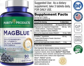 Purity Products MagBlue - supplement