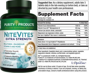 Purity Products NiteVites Extra Strength - supplement