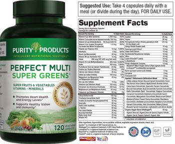 Purity Products Perfect Multi Super Greens - supplement